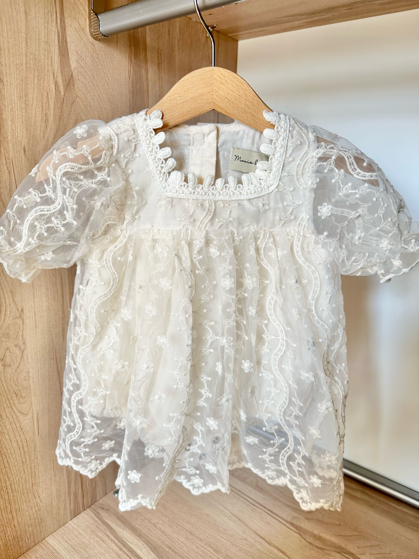 Lacey Romper - Ivory