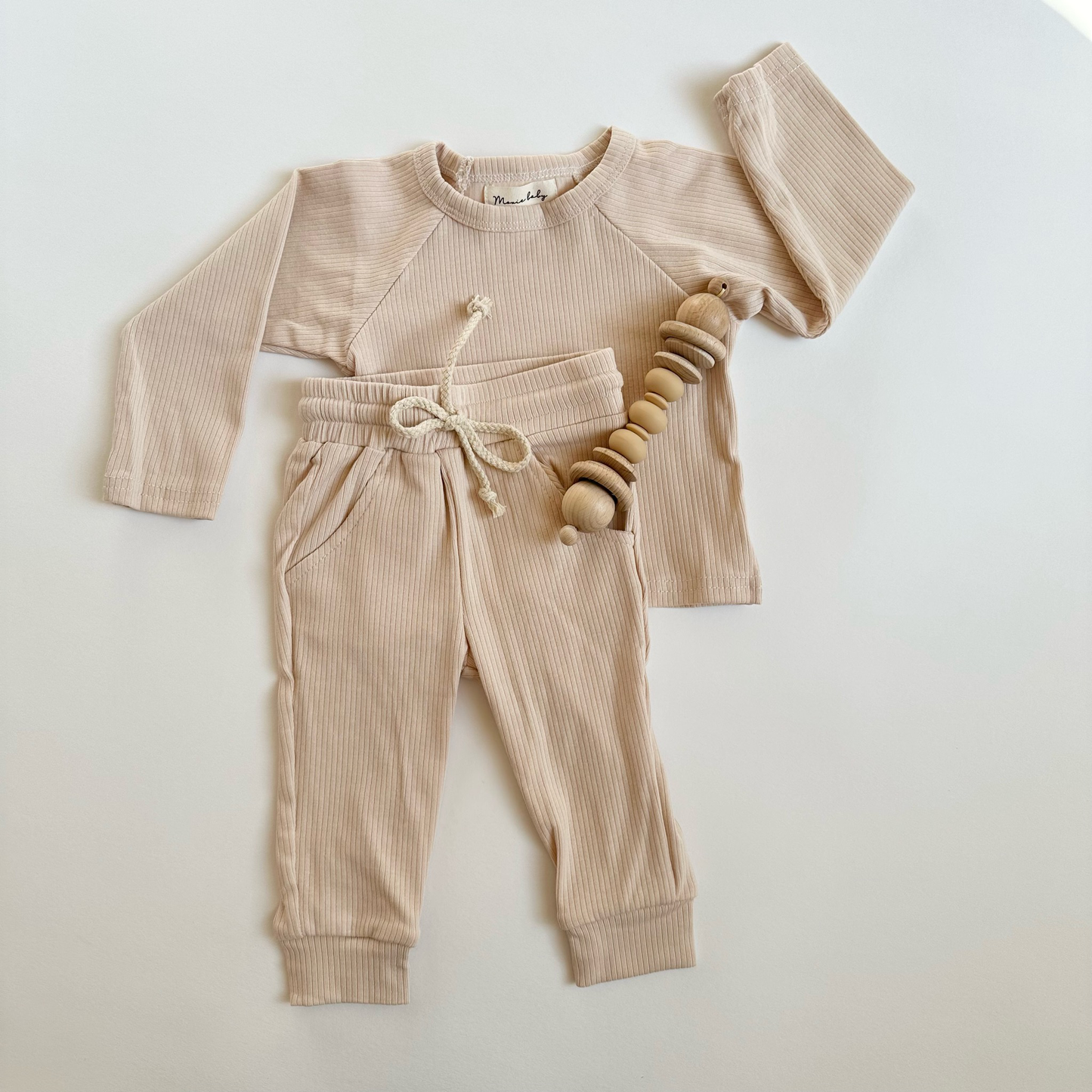 Two Piece Comfy PJs - Cream