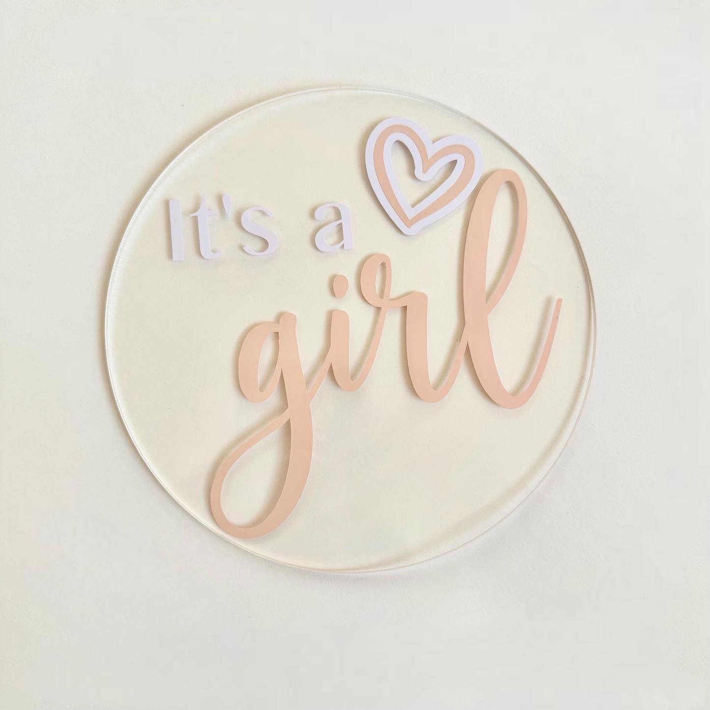 'It’s a Girl' - Single Piece Disc