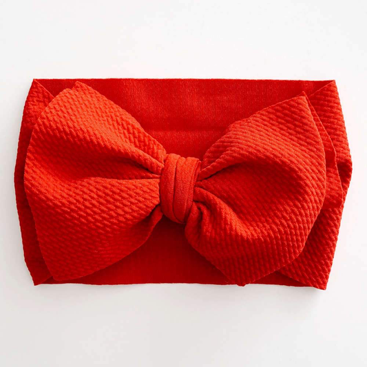 Oversized Headband -  Vibrant Red