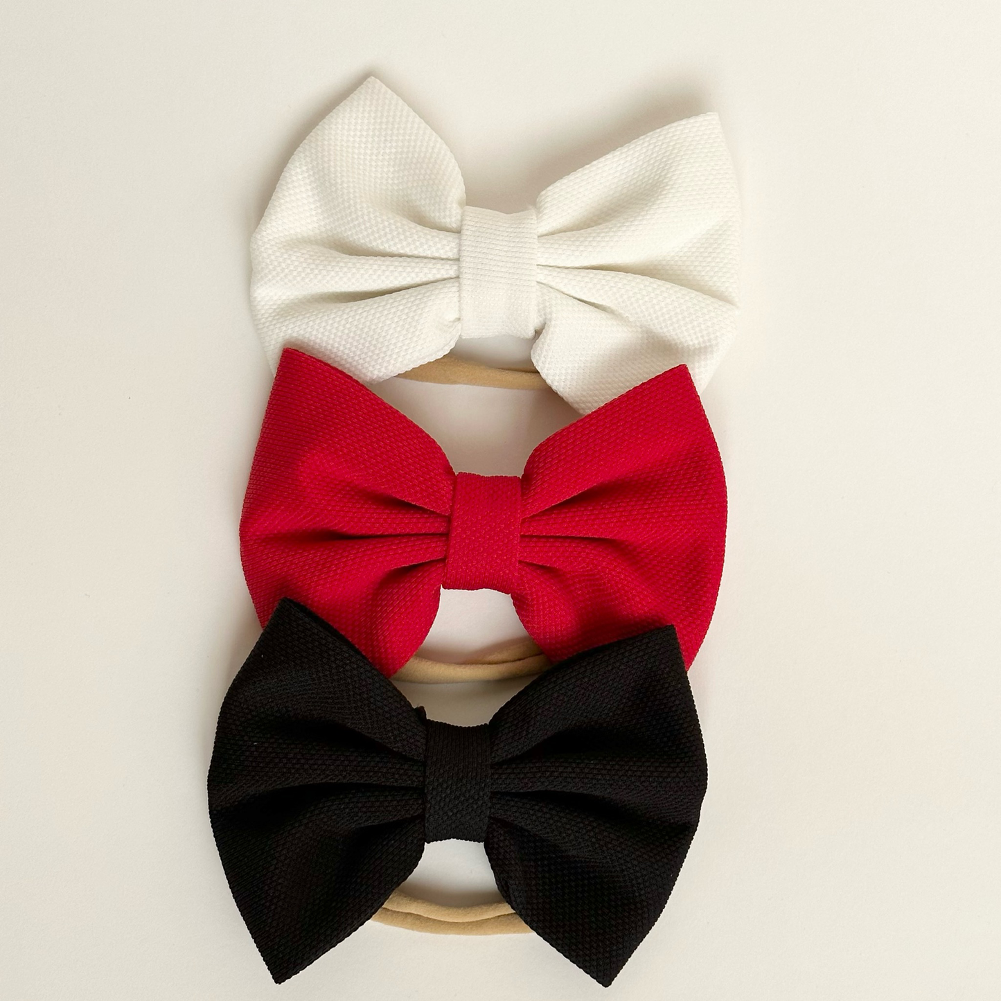 Hair Bow - Ruby Red