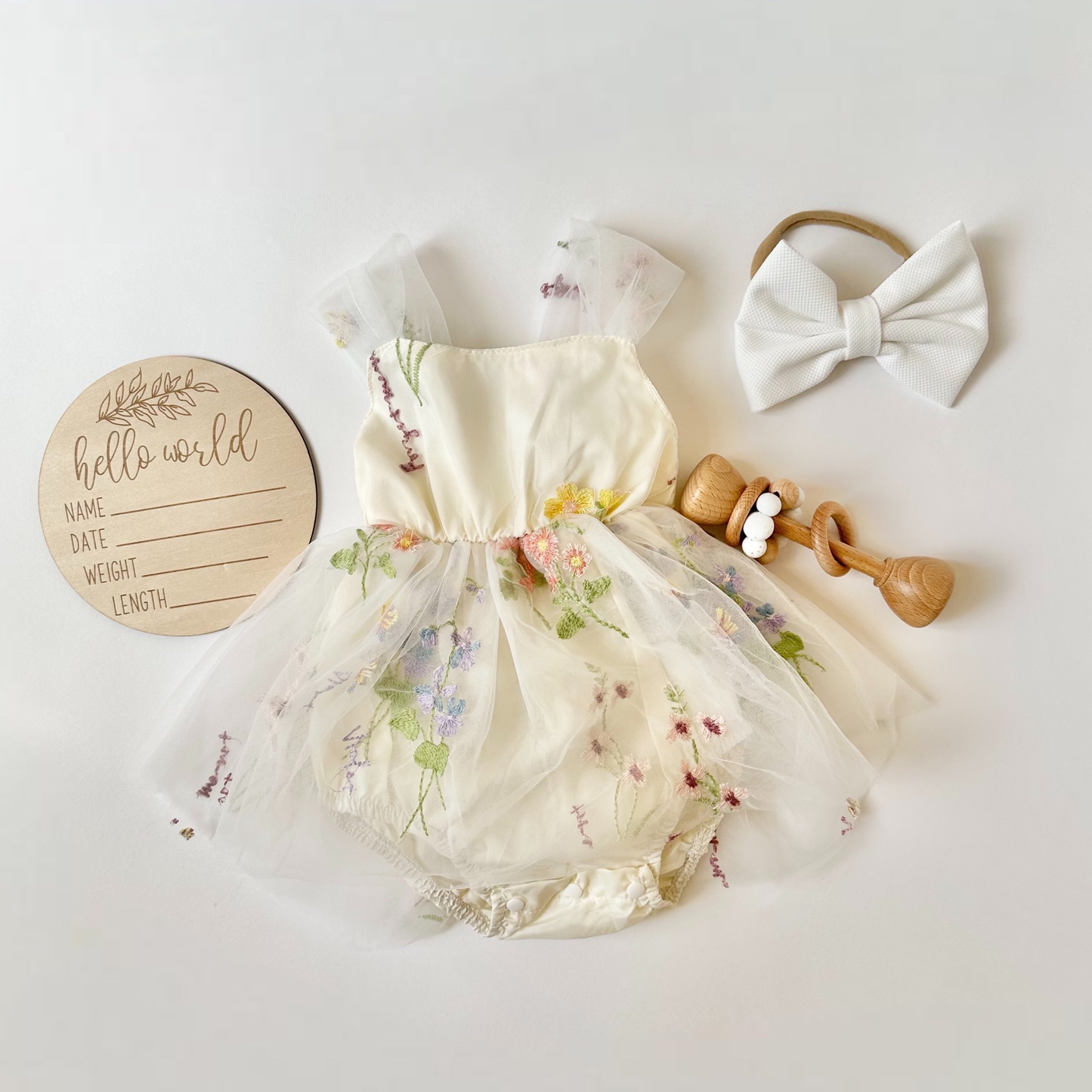 Fairy Romper Dress - Cream