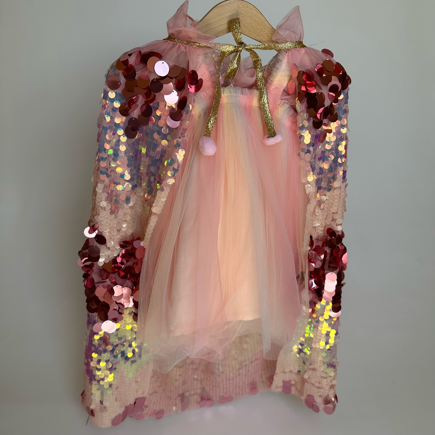 SEQUINS CAPE - PINK