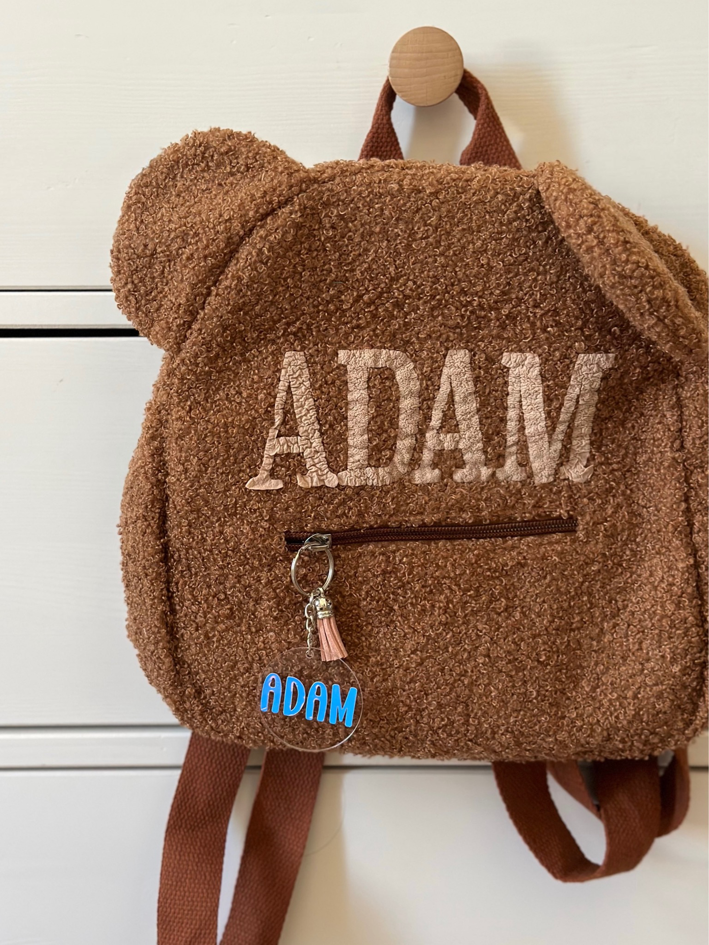 Fuzzy Bear Backpack - Brown